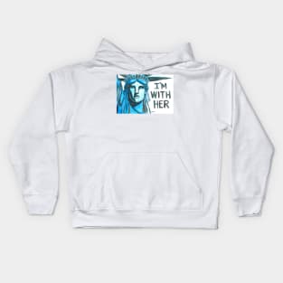 Lady Liberty - I'm With Her Kids Hoodie